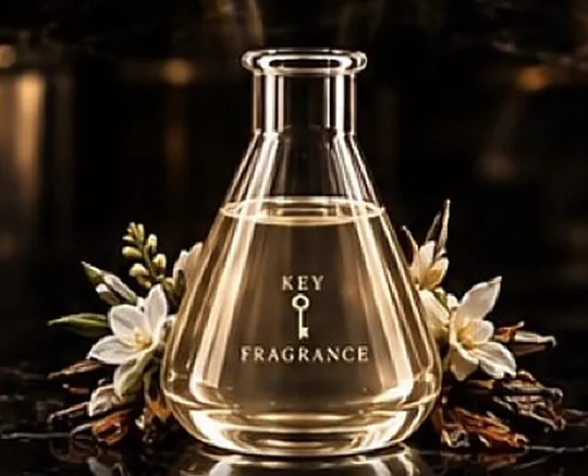 Heavens Key by Key Fragrance, pale gold bottle